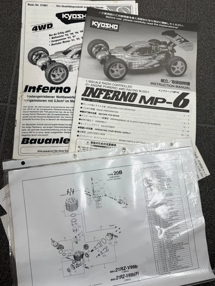 Kyosho Inferno MP6 Bausatz, teilweise zerlegt - Bild 4 von 4