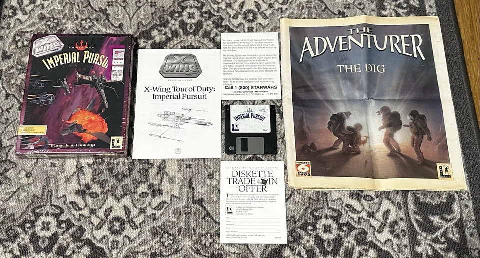 Star Wars TIE Fighter & X-Wing Big Box PC Lot Of 6 - Space Combat Simulators - Image 4 of 4