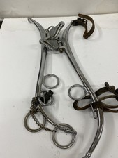 PAIR VINTAGE PONY HARNESS HAMES - CHROMED METAL
