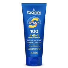 Coppertone SPORT Sunscreen Lotion Broad Spectrum SPF 100 3 Fluid Ounce  Packag
