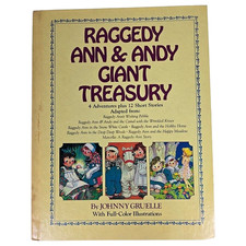 Raggedy Ann  Andy Giant Treasury Johnny Gruelle Book Kids Stories 1984 Vintage