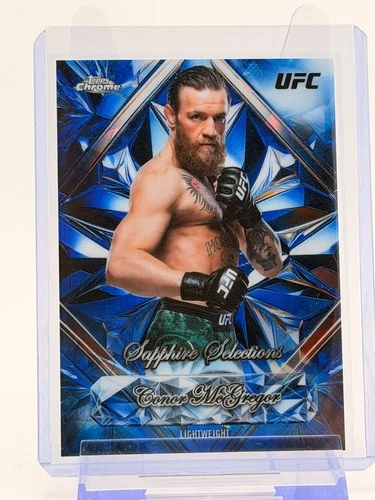 2026 Topps Chrome UFC Conor McGregor #SS-10 Sapphire Selections Case Hit Insert