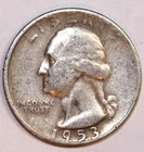 1953-D Washington Quarter - Fine - #2715EA