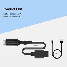 N64 To HDMI Converter Adapter HD 720P/1080P Cable for Nintendo N64 GameCube SNES