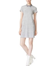 maison Jules Womens Collared Shirt Dress