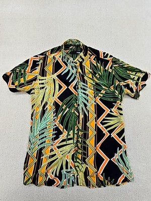 Live Men's Multicolor Hawaiian Aloha Shirt Size M Short Sleeve