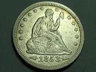 New Listing1853 SEATED LIBERTY QUARTER    NICE HIGH GRADE COIN ARROWS & RAYS