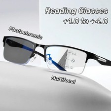 Progressive Multifocal Photochromic Reading Glasses Anti-blue Light Far Sight