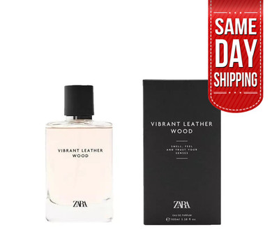 ZARA VIBRANT LEATHER WOOD EDP  3.4 oz (100 ml) Eau De Parfume Spray