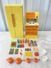 Vintage 1978 Barbie Dream Kitchen Stove Refrigerator Accessories - 1 Door Broken