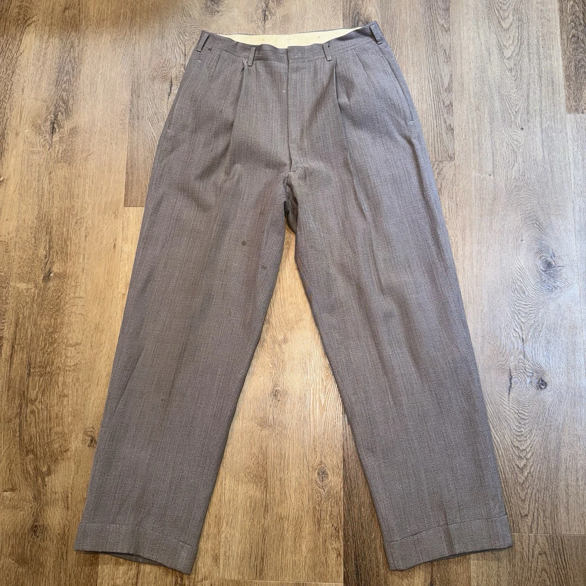 パンツ 50s rayon gabardine slacks charcoal パンツ 50s rayon