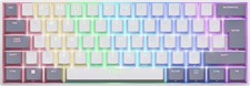 GXTrust 873 Acira Mechanical Keyboard 60% QWERTY UK, Wireless - White/Grey