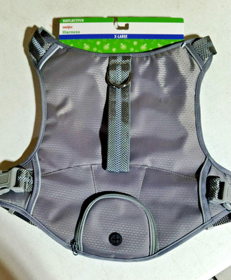 Meijer X-Large Reflective Gray Dog Harness NEW