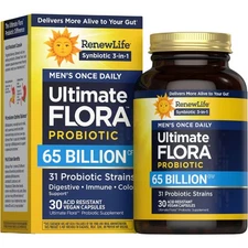 RENEWLIFE Ultimate Flora Men's Once Daily Probiotic 65 Billion - 30 veg caps