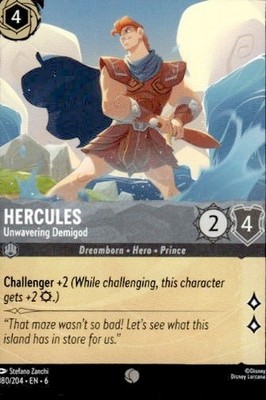 Hercules Beloved Hero 180/204 Disney Lorcana Ursula s Return Rare