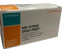 No-sting SKIN-PREP Protective Wipes [Box of 50] - Smith & Nephew 29420600