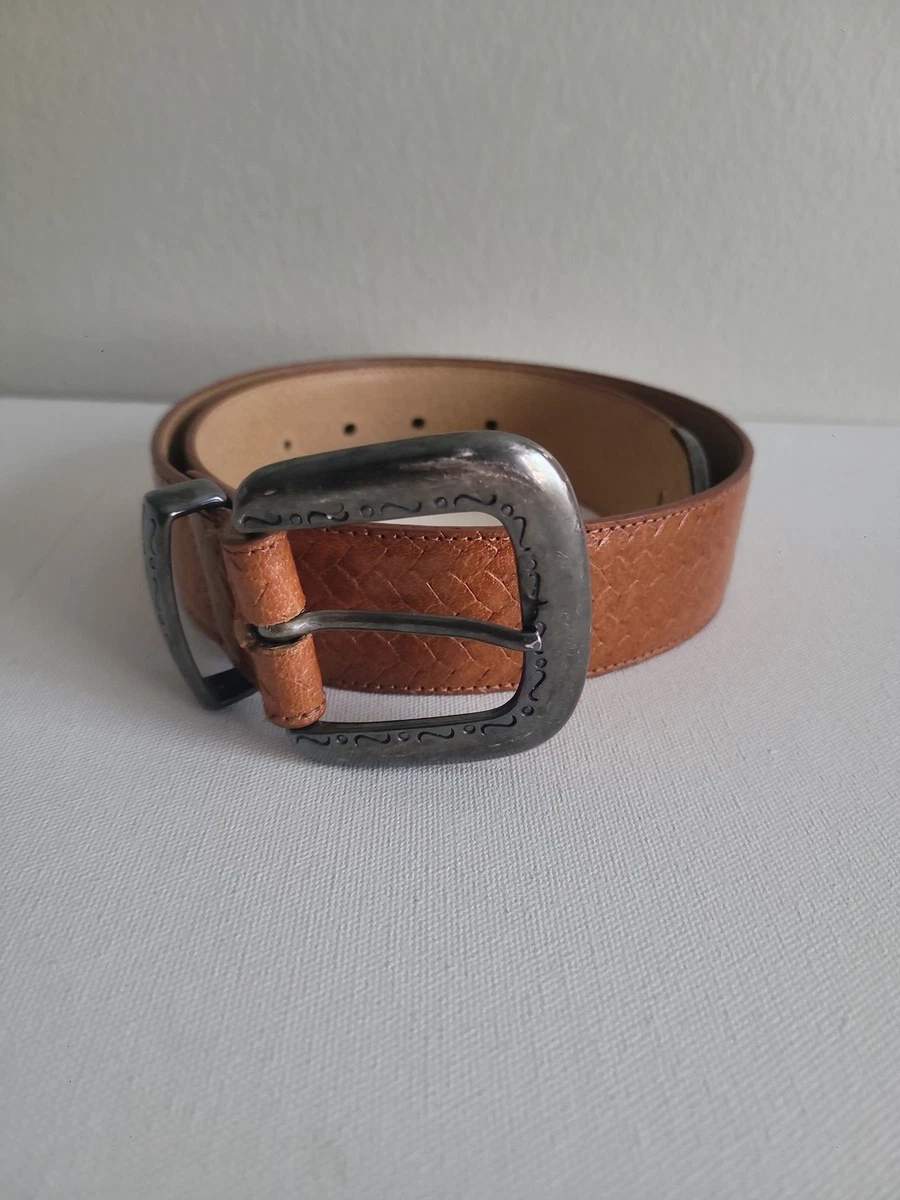 Ginnie Johansen Brown Leather Belt Sz 26S Western Rodeo Cowgirl Ginnie Johansen Belt - Etsy main image 2