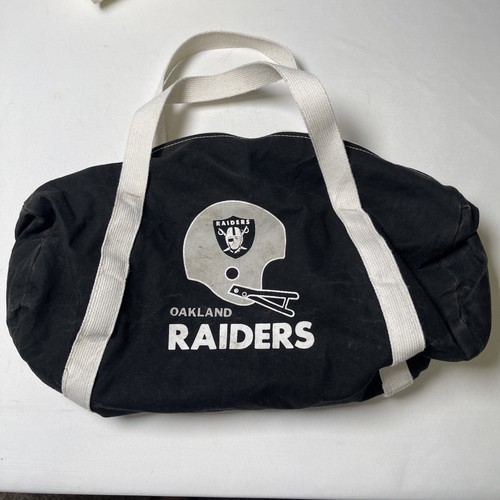 Vintage NFL Oakland Raiders Duffle Bag Black Small
