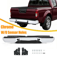 Rear Step Bumper Assembly Chrome Wo Sensor Holes For 2005-2021 Nissan Frontier