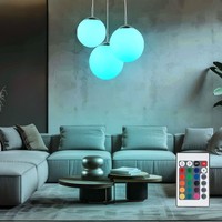 HäNgeleuchte HäNgelampe Pendelleuchte Rgb Led Fernbedienung Dimmbar 3 Flammig