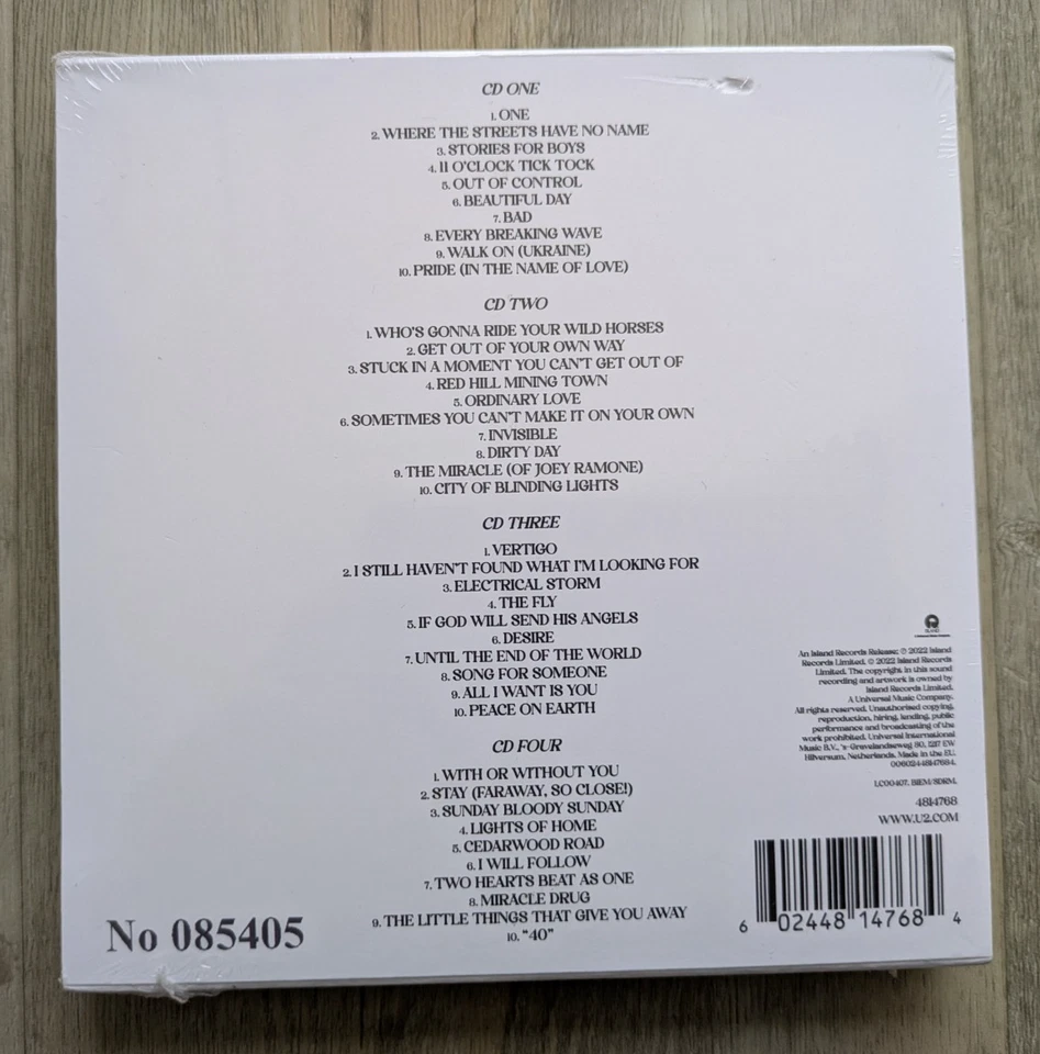 CD Box - U2 - Songs Of Surrender - 4 Discs - Nr. 085405 - NEU - Bild 2 von 3
