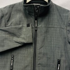 EUC Roper Girls Grey/Black Polyester Softshell Jacket Fleece Lined