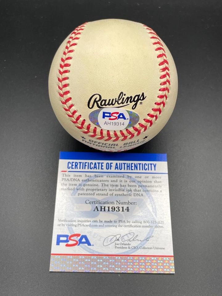 Jack Brickhouse "Hey-Hey Cubs HOF Broadcaster" Signed Autographed baseball PSA - Image 4 of 4