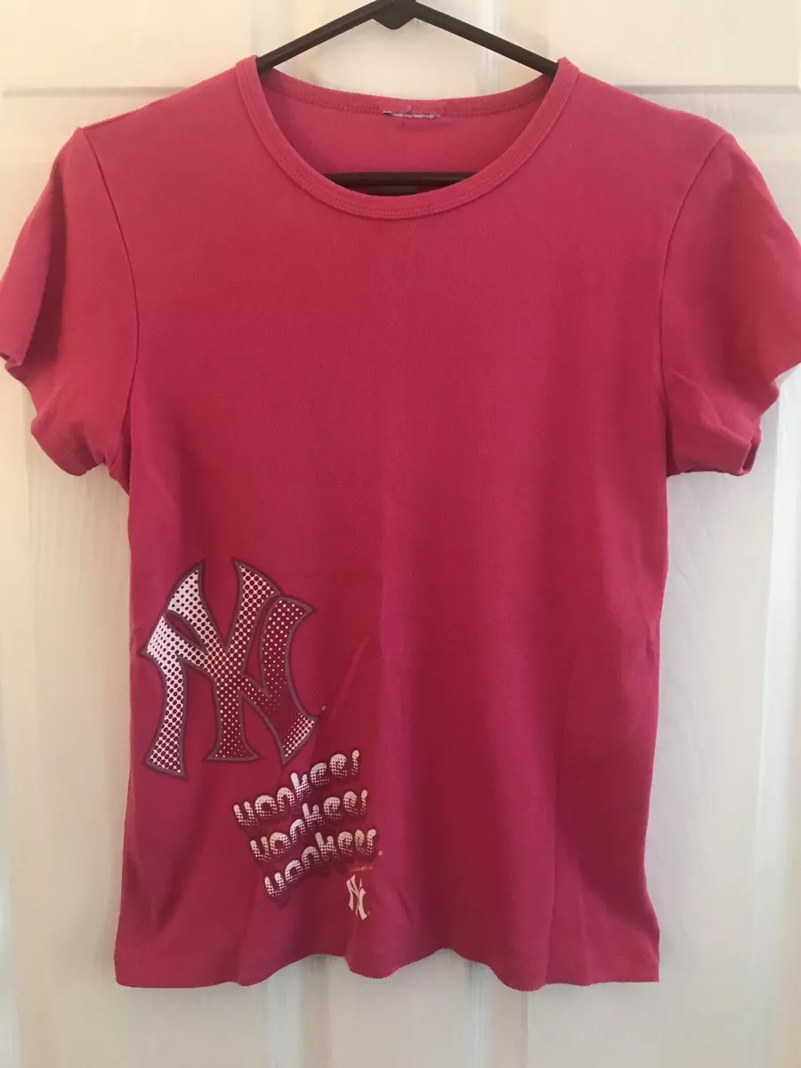 Womens Unbranded NY Yankees T-shirt Pink Med