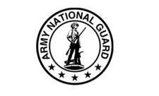 4" army national guard black and white bumper sticker decal usa made