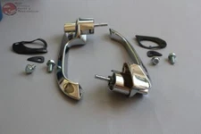 55-57 Chevy Sedan Wagon Front Door Outside Push Button Door Handle Set 210 150