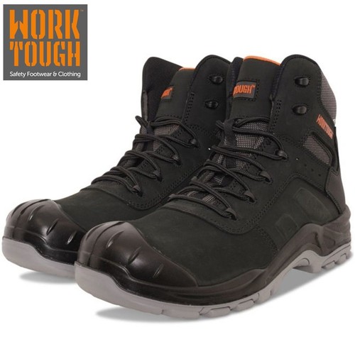 Worktough S3 HRO SRC Heavy Duty Nubuck Composite Toe Cap Safety Boots PPE Size - Picture 2 of 6