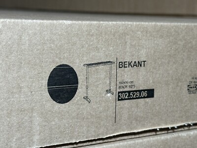 New IKEA BEKANT Height Adjustable Underframe for table top, black