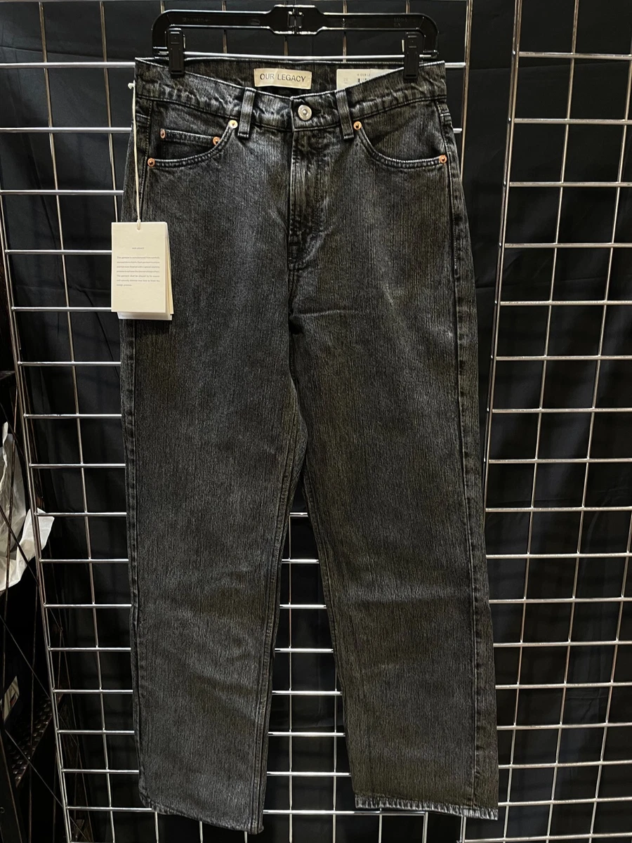 Our Legacy - Formal Cut Overdyed Black Chain Twill Jeans - Size 29