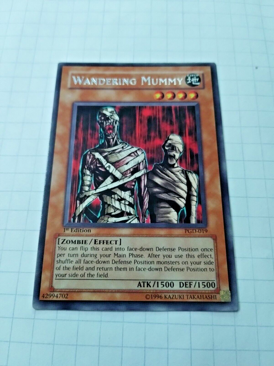 Yugioh Wandering Mummy 1st Edition PGD-019 Pharaonic Guardian Rare