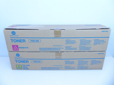 Konica Minolta Toner TN213M/Y Magenta Gelb NEU #101 L