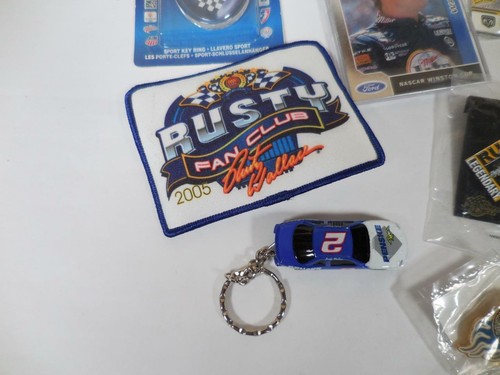 ALL RUSTY WALLACE #2 Lot of Pins, Keychains, Patches, Money Clip, Cards NASCAR - Picture 6 of 8