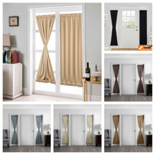 1Pc French Door Curtain Private Long High Precision Solid Window Panel DAYSI 72"