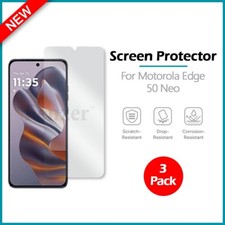 3-Pack LCD Ultra Clear HD Screen Shield Protector for Phone Motorola Edge 50 Neo