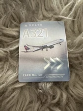 Delta Airline Collectible Trading Card (pilot card) Card 58 A321