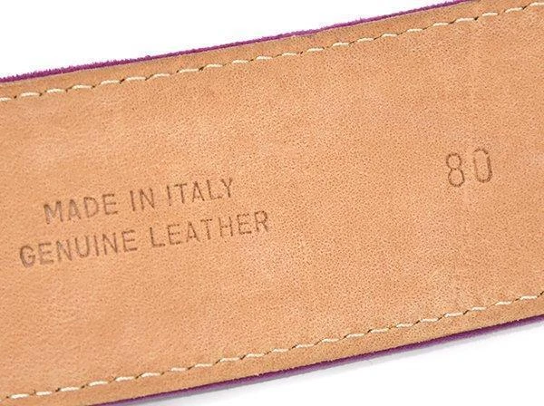 Cinturón Anillo EMILIO PUCCI Cuero X Pana Patrón Pucci Púrpura Foto 4 de 4