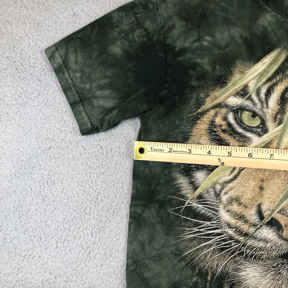 The Mountain Los Angeles Zoo Camiseta Niños L Verde Tie Dye Tigre Foto 2 de 4