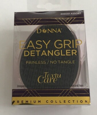 Donna Easy Grip Painless No Tangle Detangler Brush Pink NEW