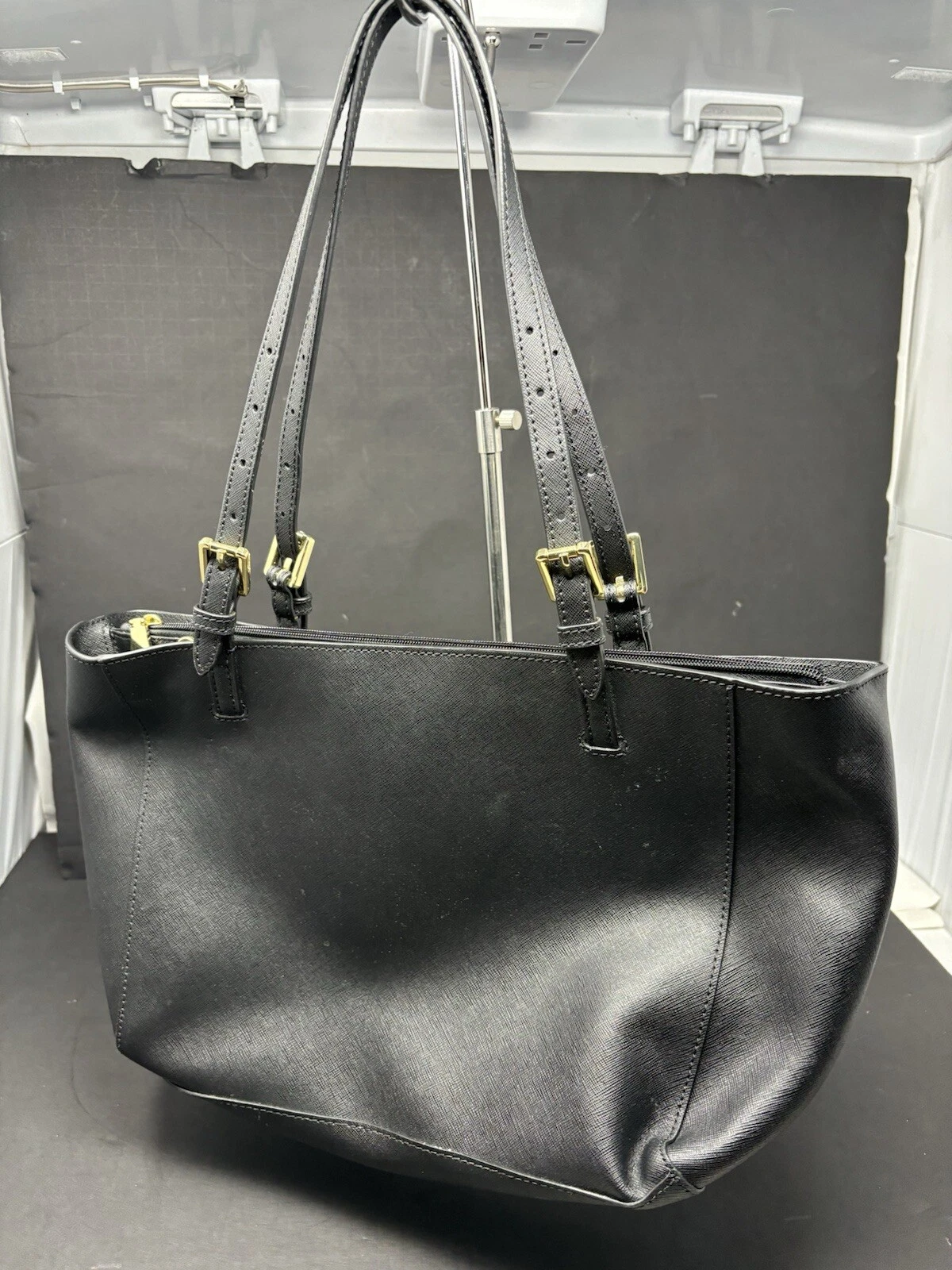 Borsa a tracolla Tory Burch in pelle saffiano nera tote borsetta borsetta