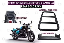 TRASERO "ESTANTE SOLO NEGRO CON AJUSTE PARA ESCOPETA ROYAL ENFIELD Y CLÁSICO 650"