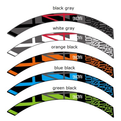 Two Wheel Sticker set for Fulcrum Racing 4DB R4 Road Bike Carbon
