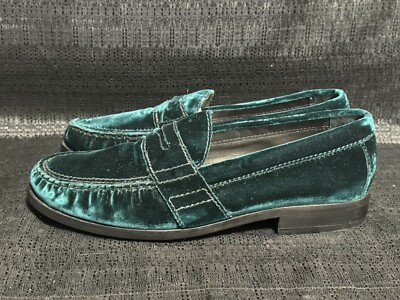 Cole haan loafer faux lined NWOB size 9M COLE HAAN - Slip-on Suede Leather Loafers - Green 9M Driving  main image 3
