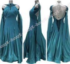 Handmade Dance Dress/Standard Ballroom Competition smooth Waltz Tango Costume