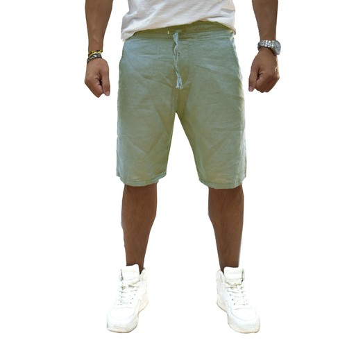Bermuda uomo Lino pantaloncino Corto leggero Estivo Casual Beige S M L XL |  eBay