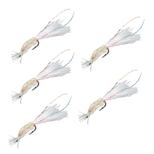 Hameçons de pêche à la mouche pour truite de mer bar saumon eau salée crevet - Photo 8/17