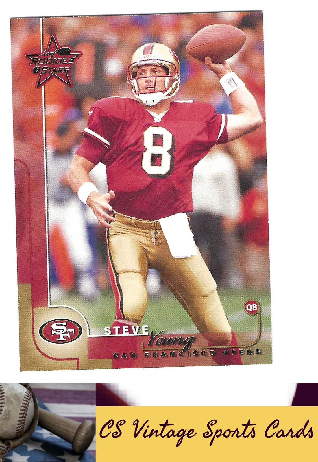 2000 Leaf Rookies & Stars #74 Steve Young
